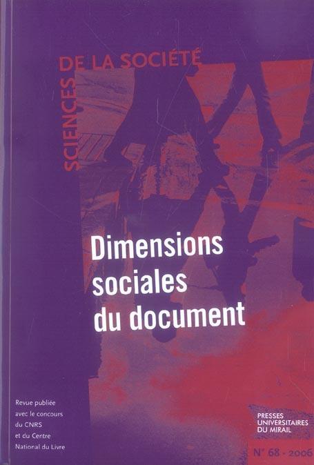 Foto Dimensions sociales du document