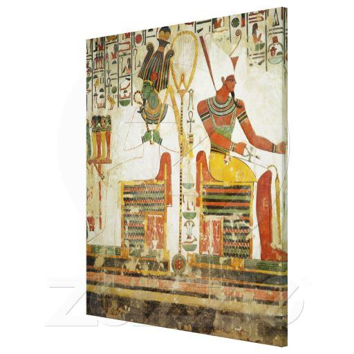 Foto Dioses Osiris y Atum, de la tumba de Impresiones En Lienzo Estiradas