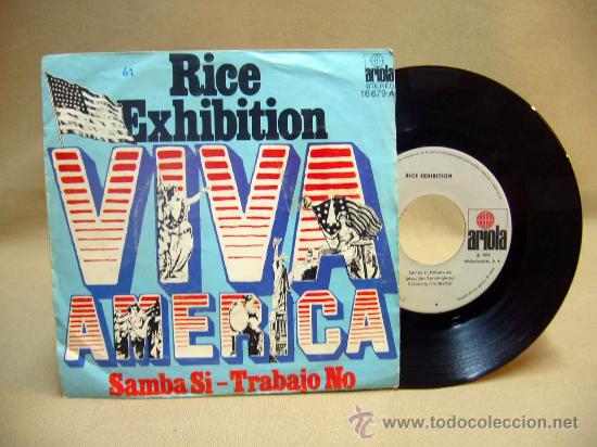 Foto disco de vinilo, rice exhibition, viva america,, ariola, 16 679