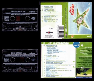 Foto Disco Estrella Vol. 3 / Mc 4 - Spain Cassette Vale Music 2000 - El Simbolo / Sbs