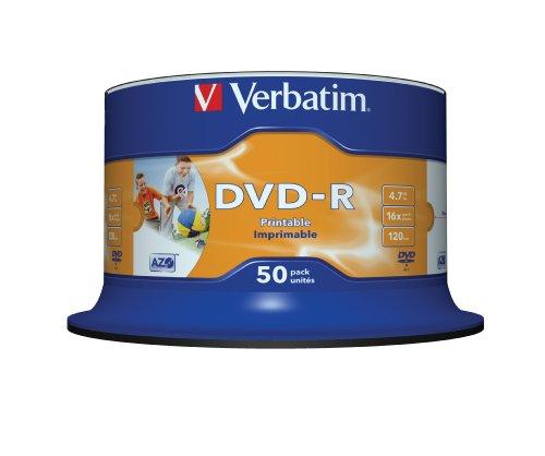 Foto Disco Verbatim DVD-R 4,7GB 16x Speed, photo printable