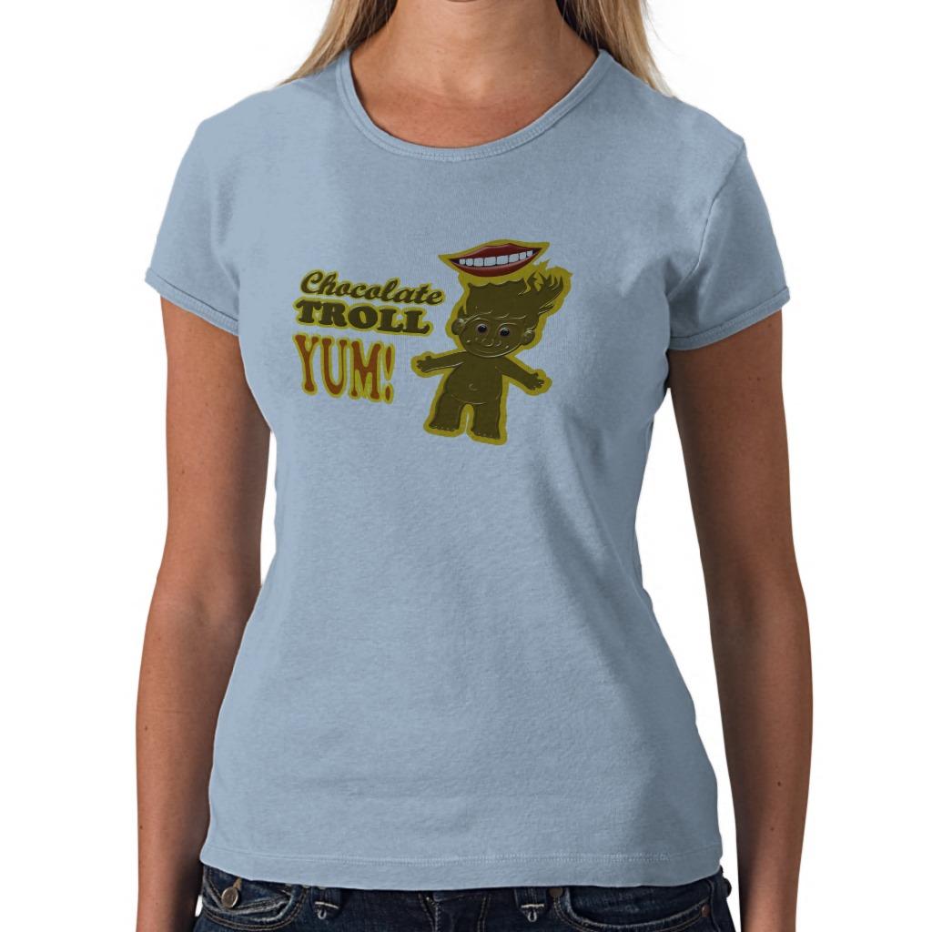 Foto Diseño de la muñeca del duende del chocolate Yum Camiseta
