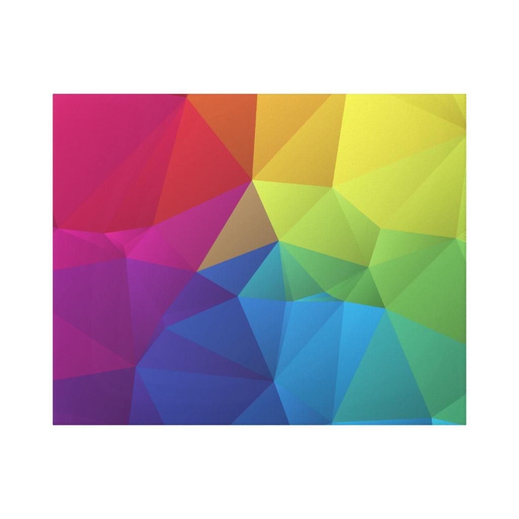 Foto diseño geométrico colorido abstracto del polígono Impresiones En...