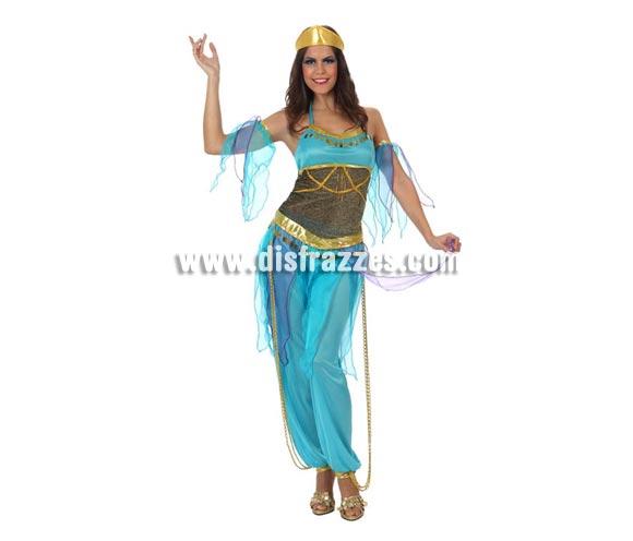 Foto Disfraz Bailarina Árabe azul para mujer talla XL