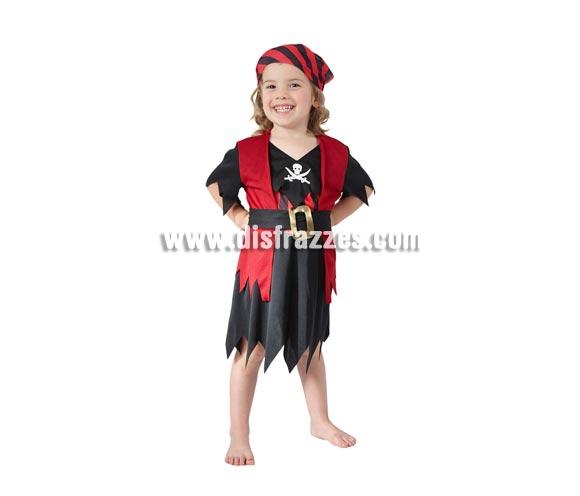 Foto Disfraz barato de Pirata para niñas de 1 a 2 años