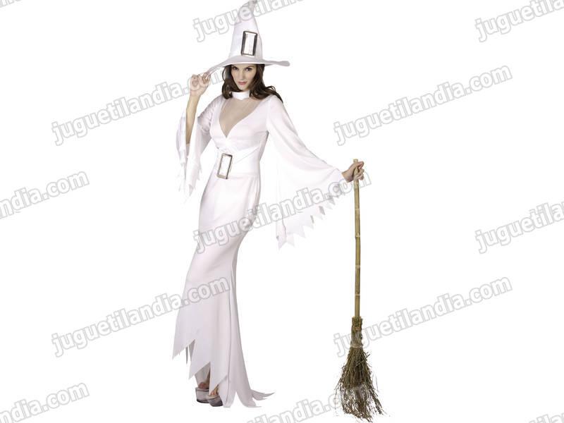 Foto Disfraz bruja blanca mujer talla xl
