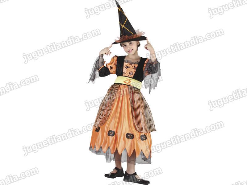 Foto Disfraz bruja pumpkin niña talla l