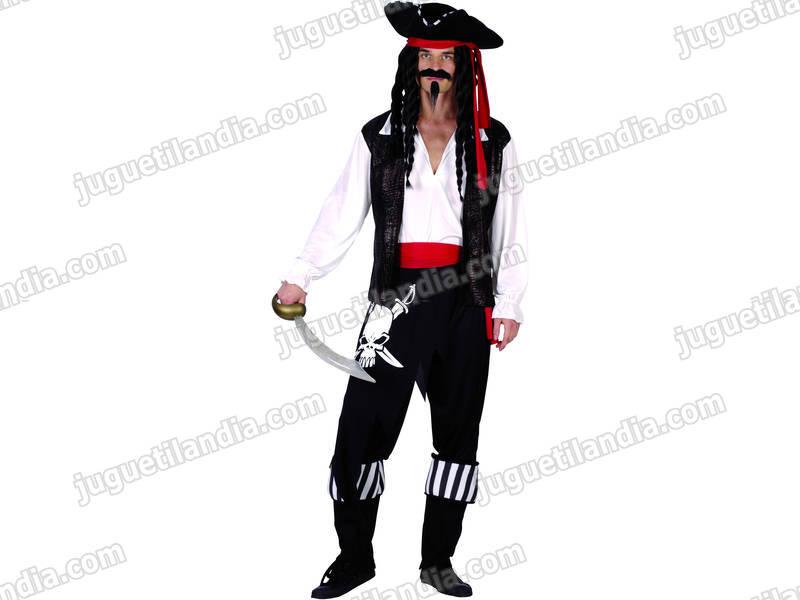 Foto Disfraz capitan pirata hombre talla xl