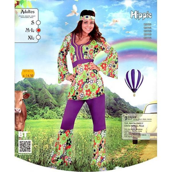 Foto Disfraz chica Hippie adulto talla M-L