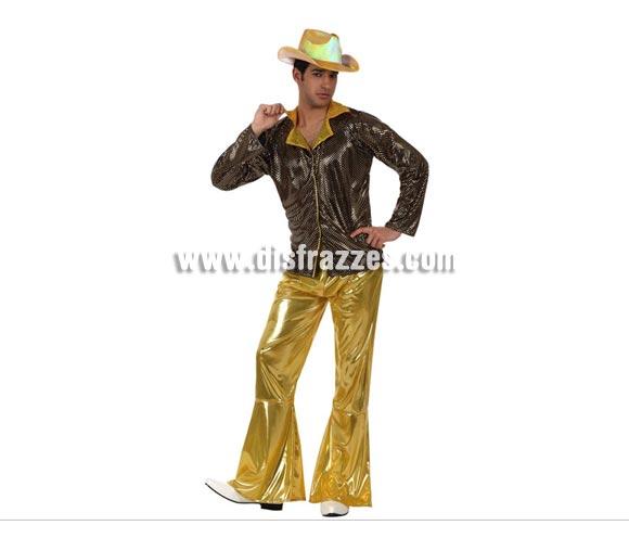 Foto Disfraz Chico de la Disco dorado hombre talla M-L