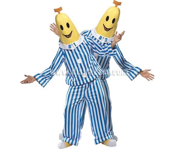 Foto Disfraz de Bananas en Pijama para hombre talla M