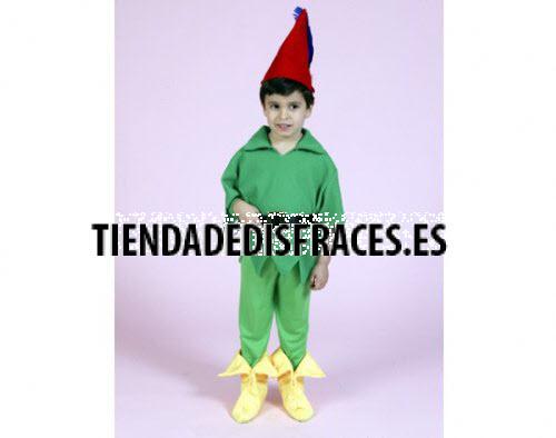 Foto Disfraz de duende verde para niño 3 a 4 años
