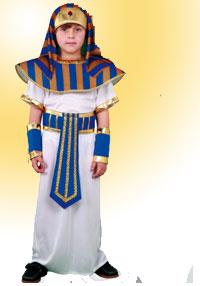 Foto Disfraz de Egipcio Banco y Azul Infantil - 2/4 años