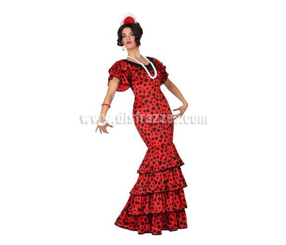 Foto Disfraz de Flamenca a lunares para mujer talla XL