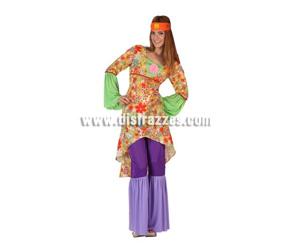 Foto Disfraz de Hippie Psicodelica para mujer talla M-L