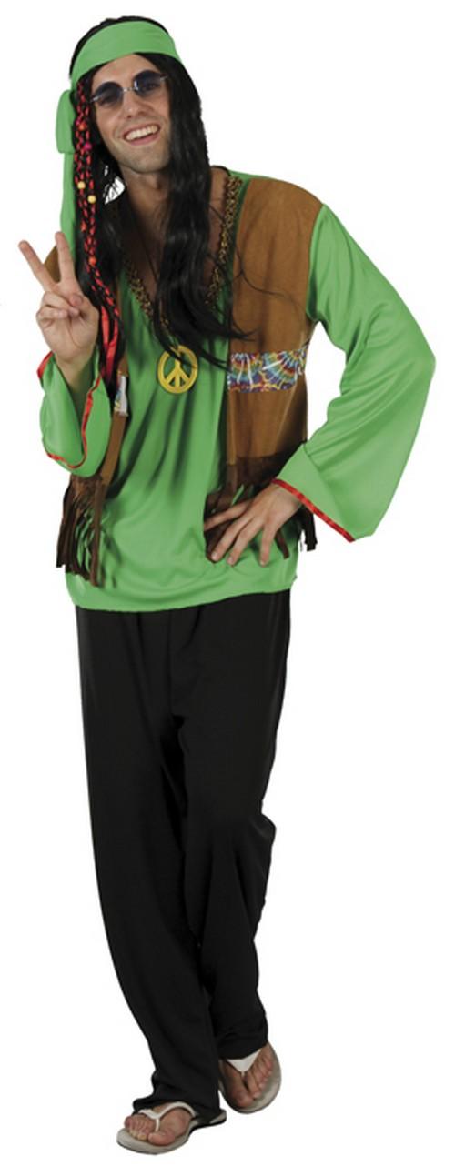 Foto Disfraz de hippie verde
