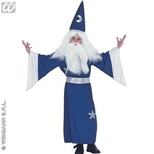 Foto Disfraz de Mago Azul y Plata Infantil