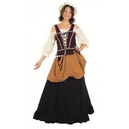 Foto Disfraz de mujer de mercado medieval