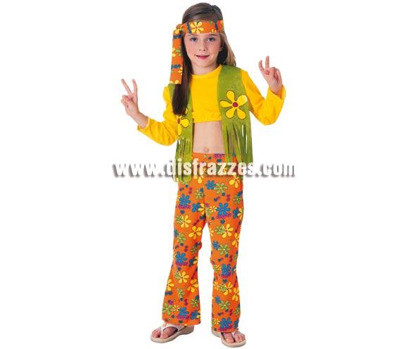 Foto Disfraz de niña Hippie infantil talla de 3-4 años
