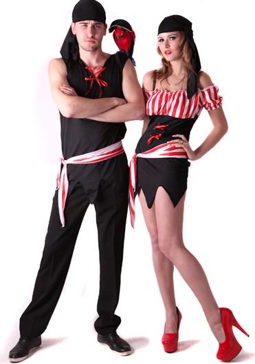 Foto Disfraz de pareja de piratas