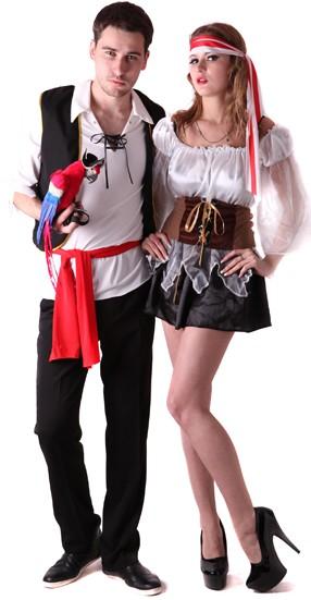 Foto Disfraz de pareja de piratas