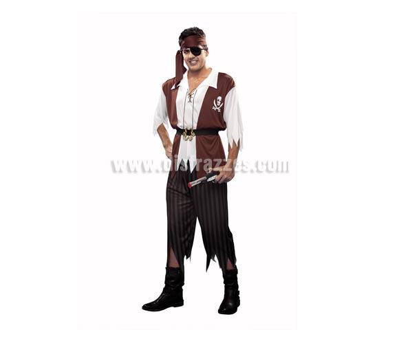 Foto Disfraz de Pirata marrón para hombre talla M-L