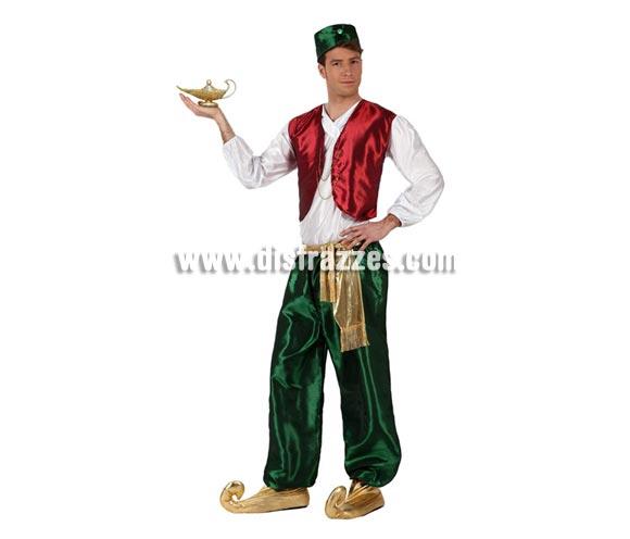 Foto Disfraz de Príncipe Árabe verde para hombre talla XL