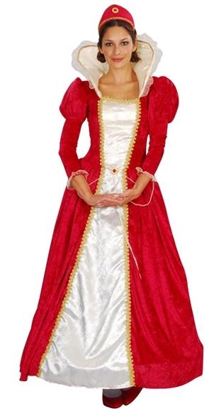 Foto Disfraz de Princesa en tonos rojos Adulto