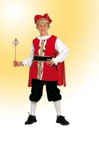 Foto Disfraz de Rey Medieval Rojo Infantil - 7/9 años
