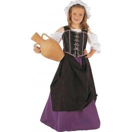 Foto Disfraz de tabernera medieval niña
