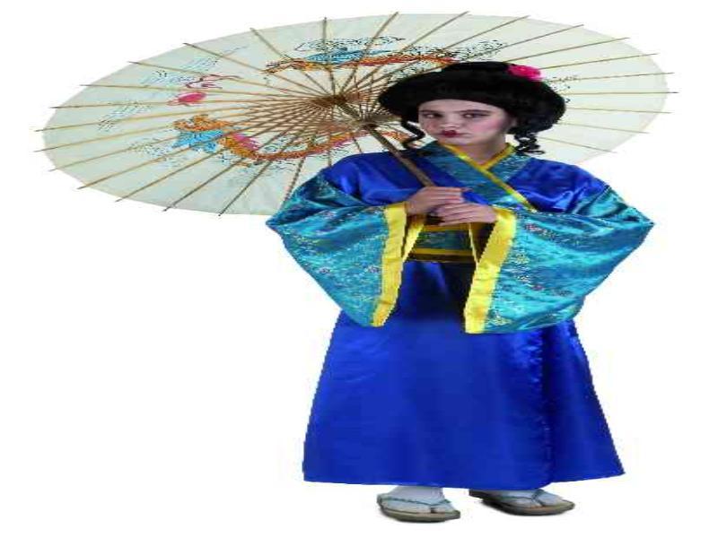 Foto Disfraz geisha azul 6-7 años infantil 91296/t6