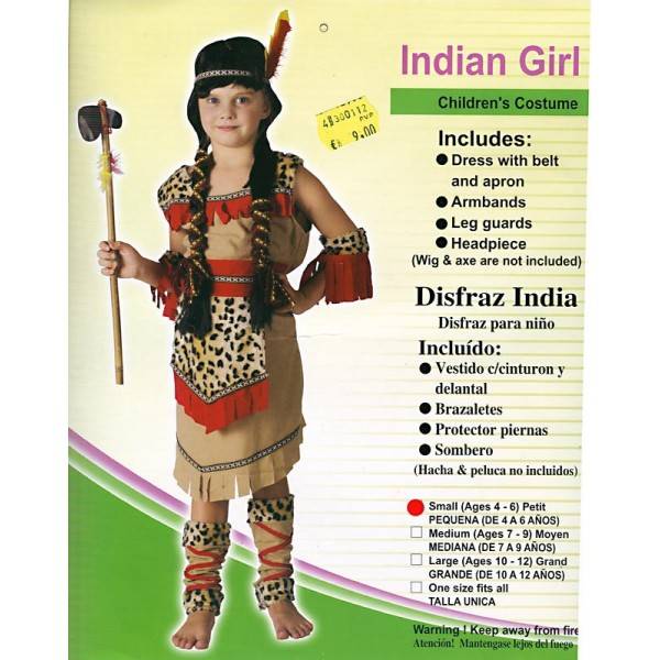Foto Disfraz India para niñas