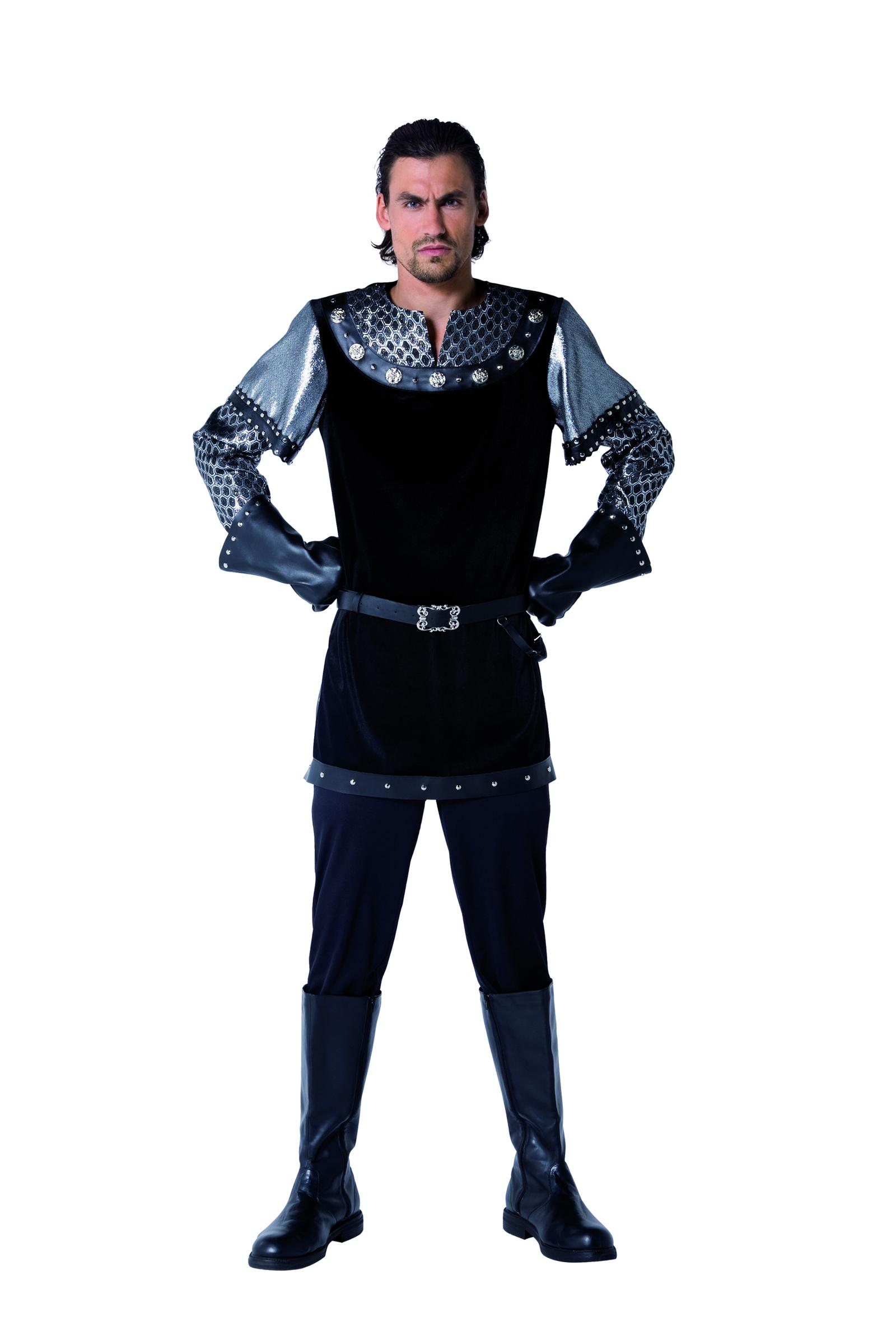Foto Disfraz medieval de Caballero Negro para hombre