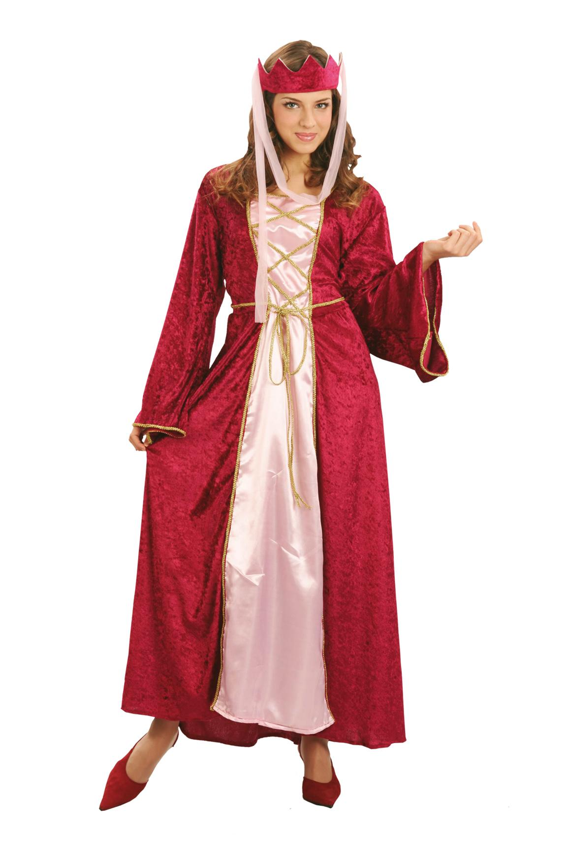 Foto Disfraz medieval de reina para mujer