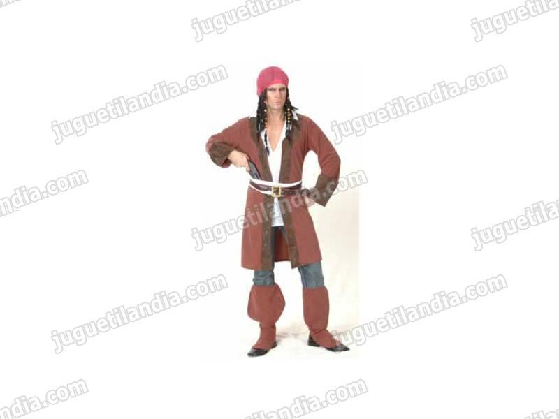 Foto Disfraz pirata caribeño hombre talla xl