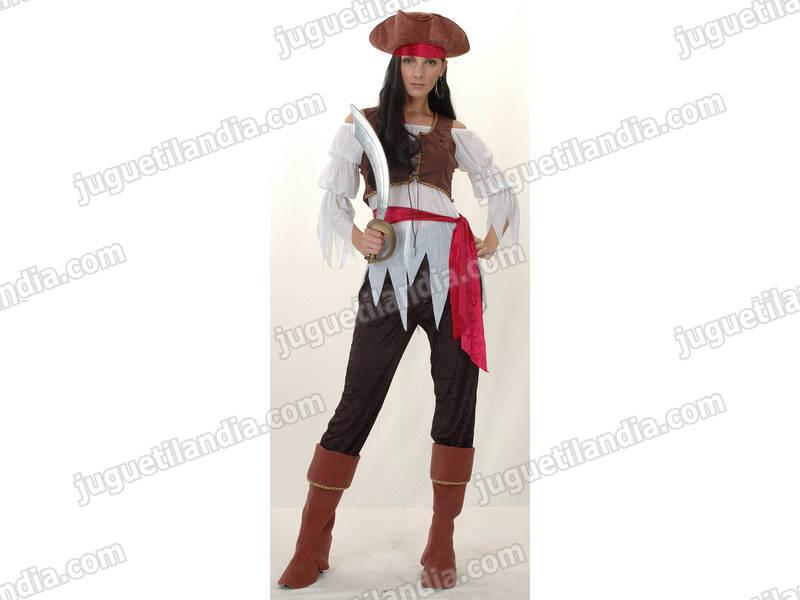 Foto Disfraz pirata caribe mujer talla xl