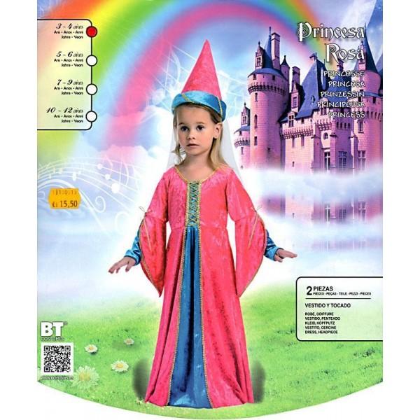 Foto Disfraz Princesa Rosa talla 3 a 4 años
