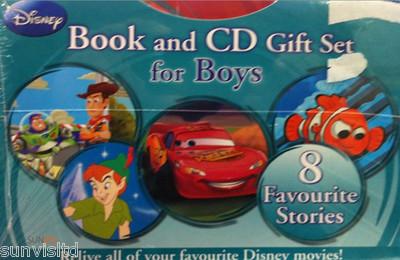 Foto Disney 8 Read Along Story Book And Cd Gift Set For Boys Brand New