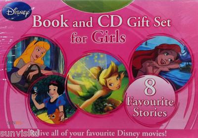 Foto Disney 8 Read Along Story Book And Cd Gift Set For Girls Brand New
