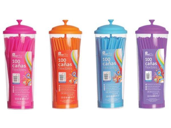 Foto Dispensador Pvc Para 100 Pajitas Surtido '