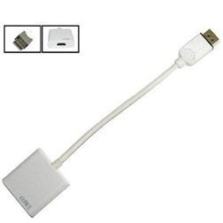 Foto DisplayPort a HDMI adaptador hembra de convertidor de cable