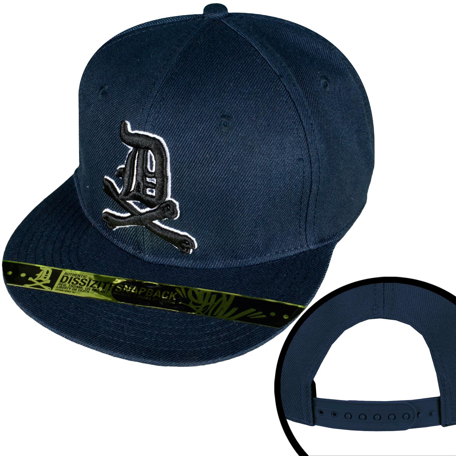 Foto Dissizit Dx Bones Snapback Cap De Color Azul Oscuro