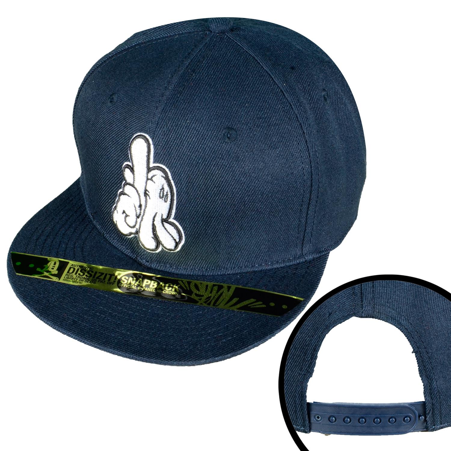Foto Dissizit La Hands Snapback Cap De Color Azul Oscuro