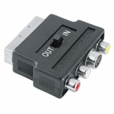 Foto Diverse Video Adapter 4-pin S-VHS Socket/3 RCA phono Jacks - Scart Plug