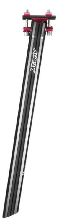 Foto diversos Tija de sillín Patent, aluminio negro/ap., 27.2 mm Ø,400 mm