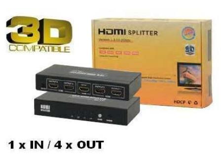 Foto Divisor HDMI 1 entrada 4 salidas