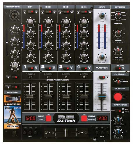 Foto Dj-Tech Ddm3000 Profesional Mesa De 5 Canales Con Efectos Y Bpm Contad