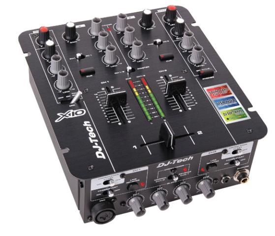 Foto Dj-Tech X10 Mixer Profesional 2Ch Con Targeta De Audio Interface