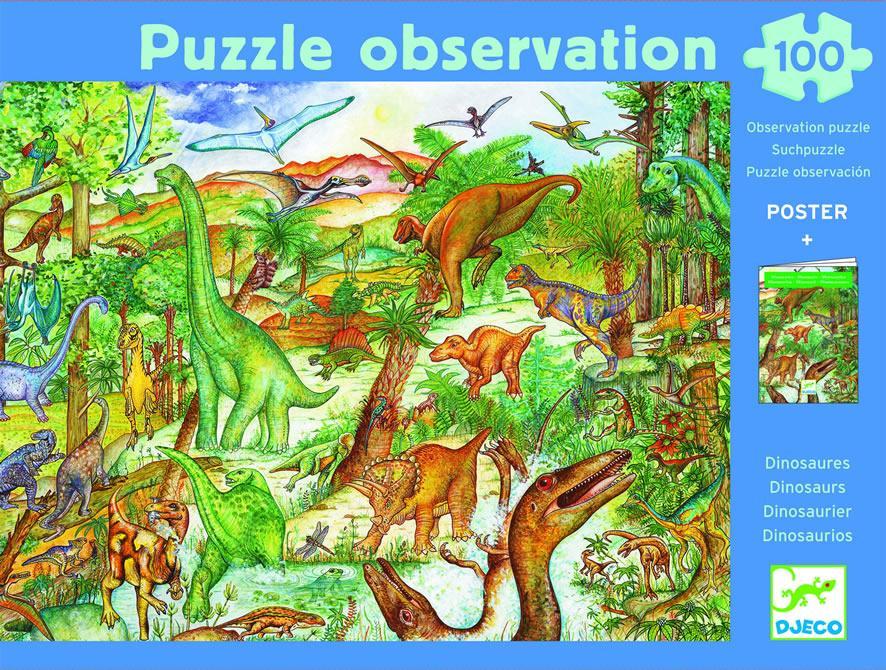 Foto DJECO DJ07424 Puzzle Observación Dinosaurios