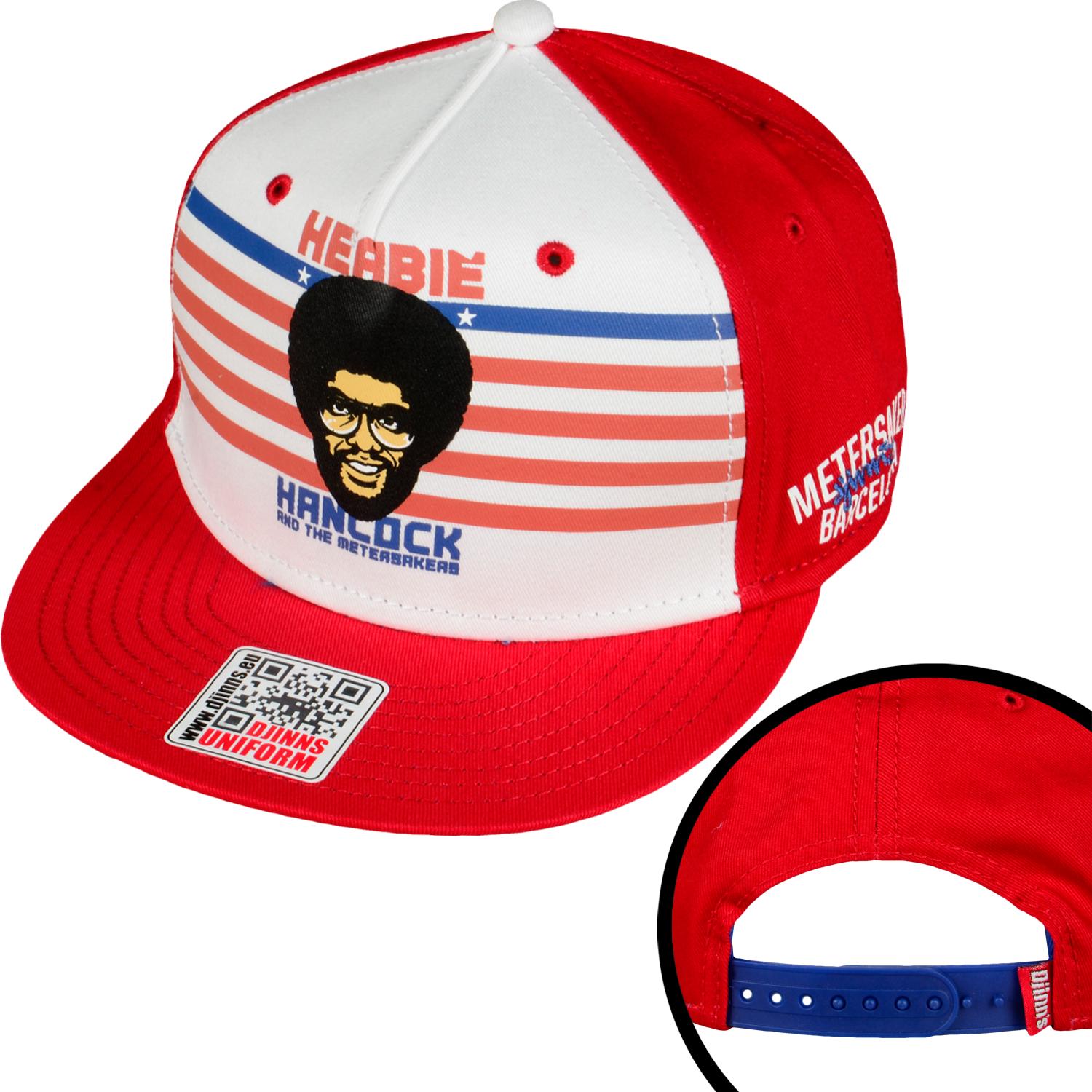 Foto Djinns 5 Panel Metersaker Herbie Snapback Cap Rojo Blanco